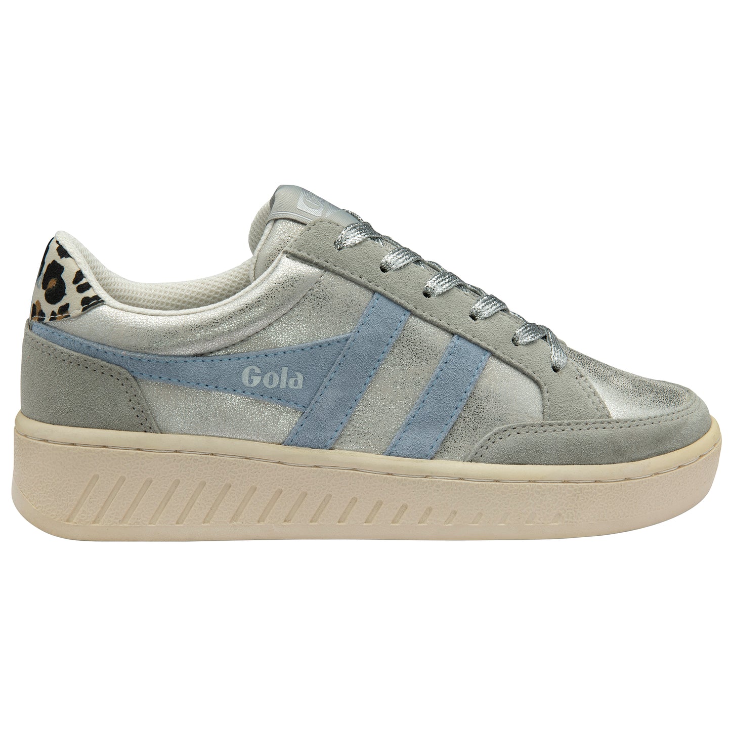 Gola Superslam Blaze Ii Silver/Air/Snow Leopard Trainers