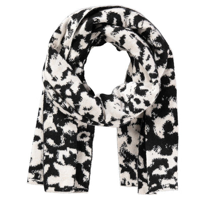 Taifun 600410 13310 1102 Black Pattern Scarf