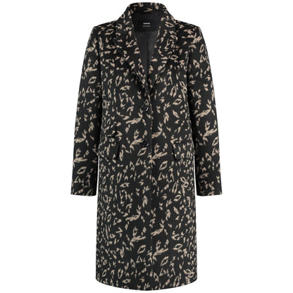 Taifun 650413 11543 1102 Black Pattern Coat