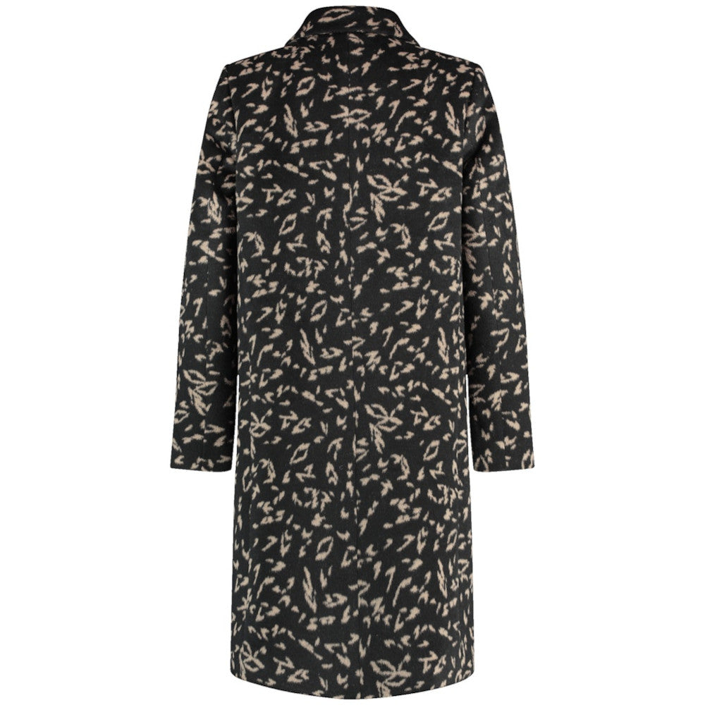 Taifun 650413 11543 1102 Black Pattern Coat