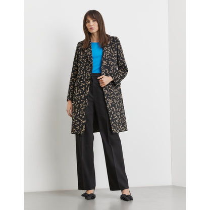 Taifun 650413 11543 1102 Black Pattern Coat