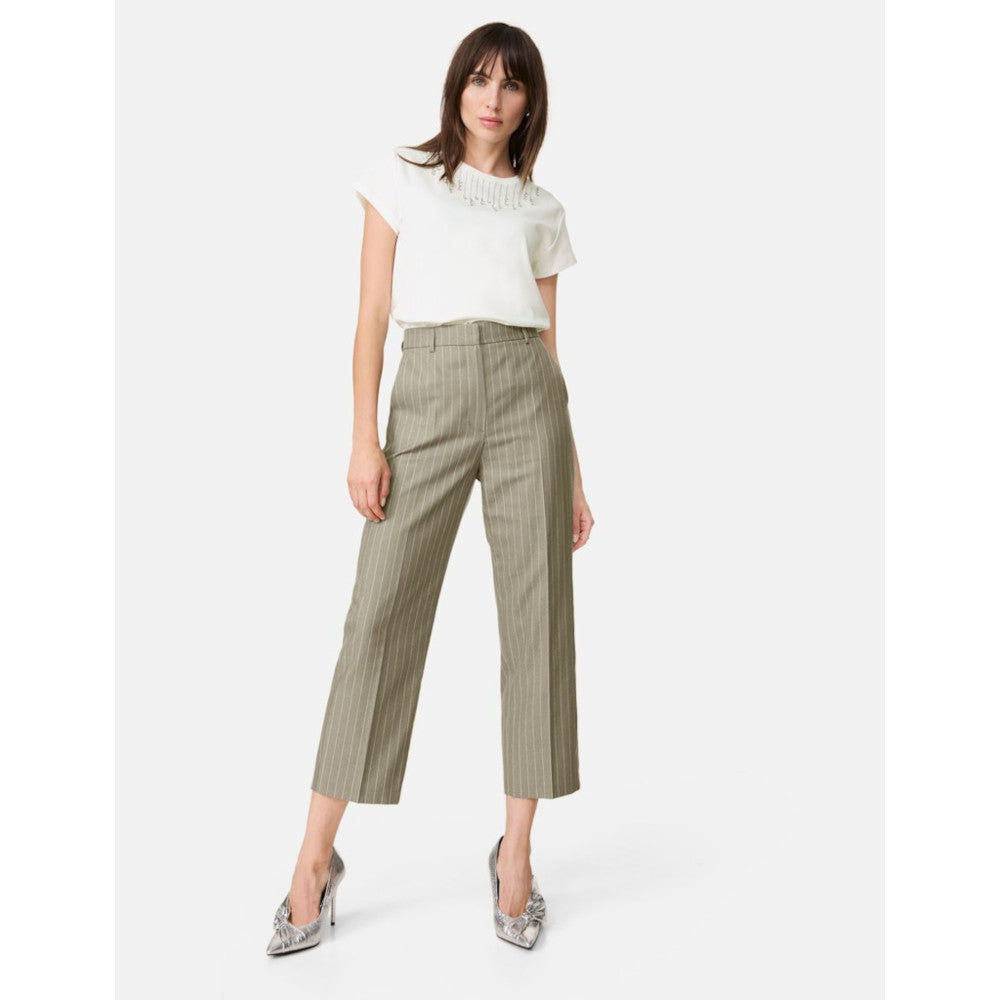 Taifun 620414 11320 5662 New Sage Pattern Trousers