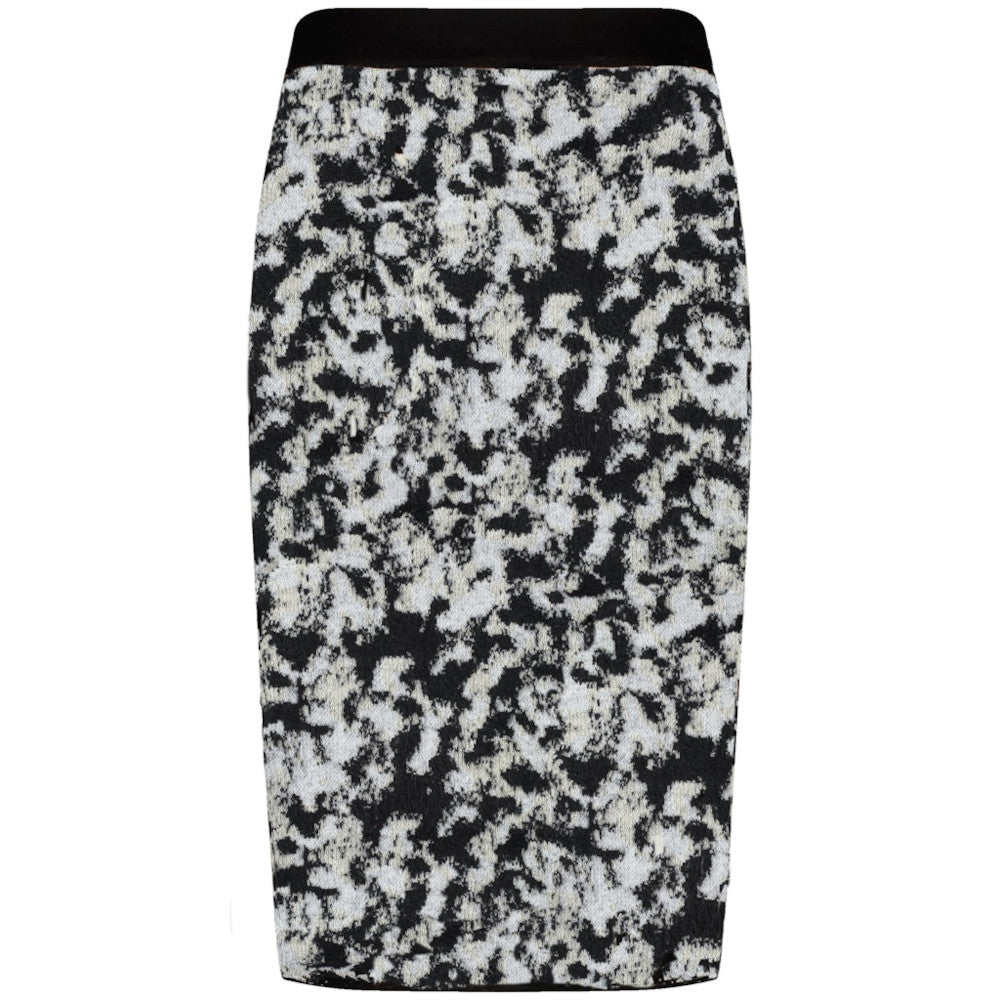 Taifun 612406 15405 9702 Off-White Pattern Skirt