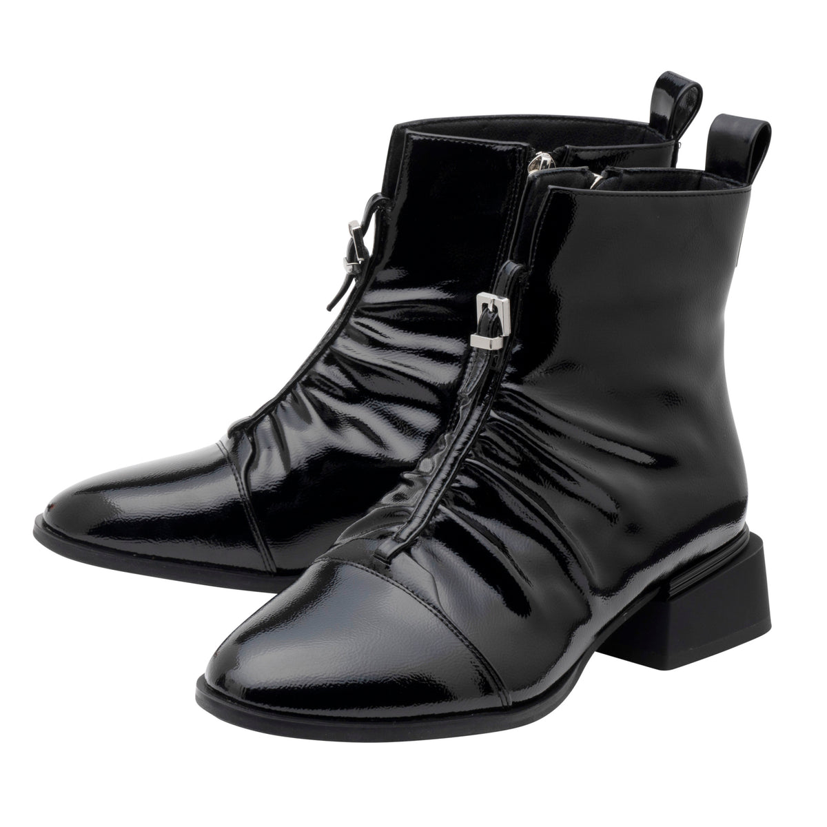 Lotus Tarni Black Patent Boots