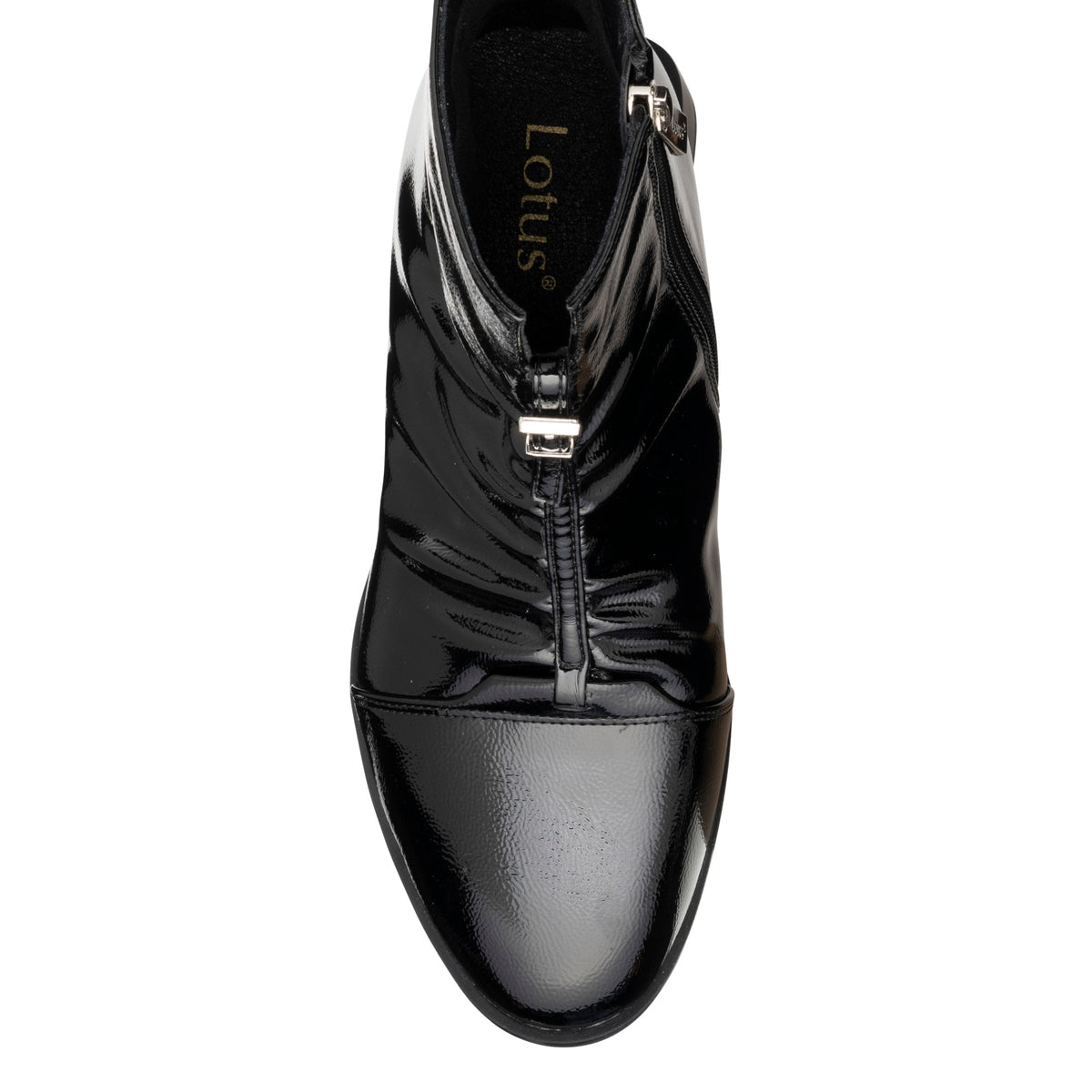 Lotus Tarni Black Patent Boots