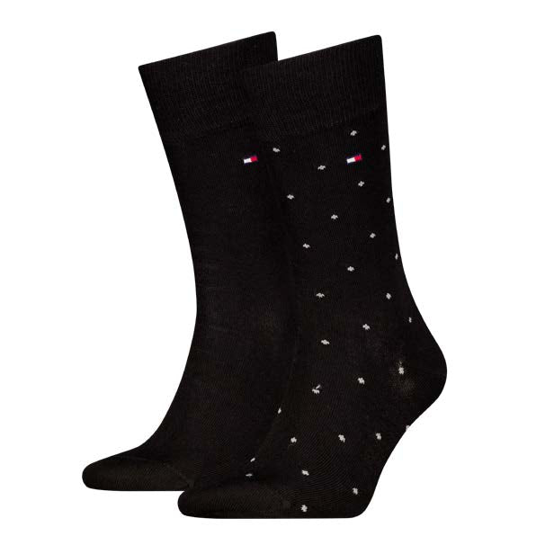 Tommy Hilfiger 701230780 001 Black 2 Pack Dot Socks
