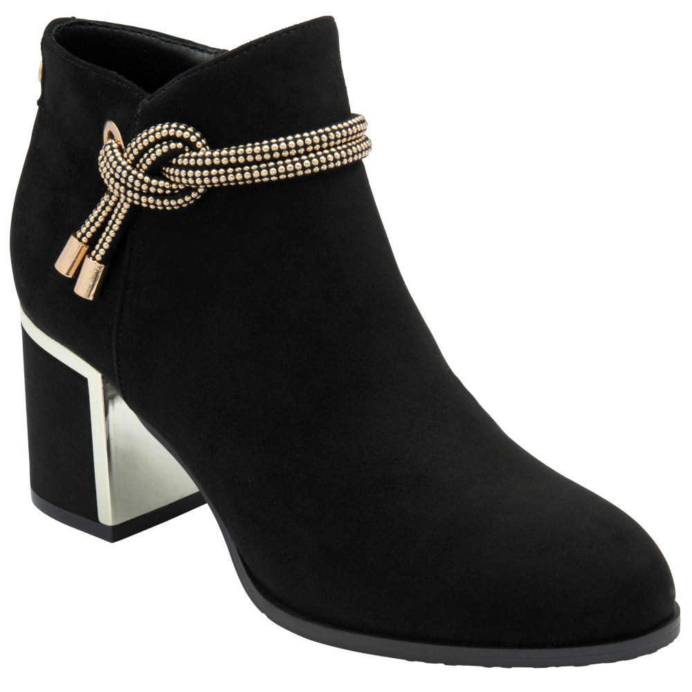 Lotus Tina Black Ankle Boots
