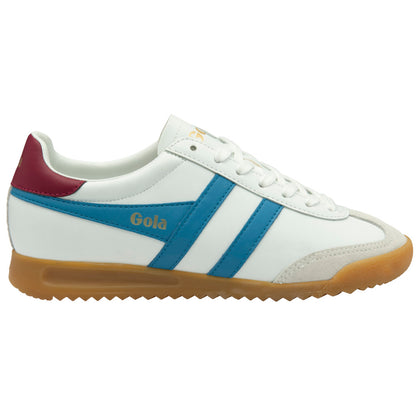 Gola Torpedo Leather White/Santorini/Cerise Trainers