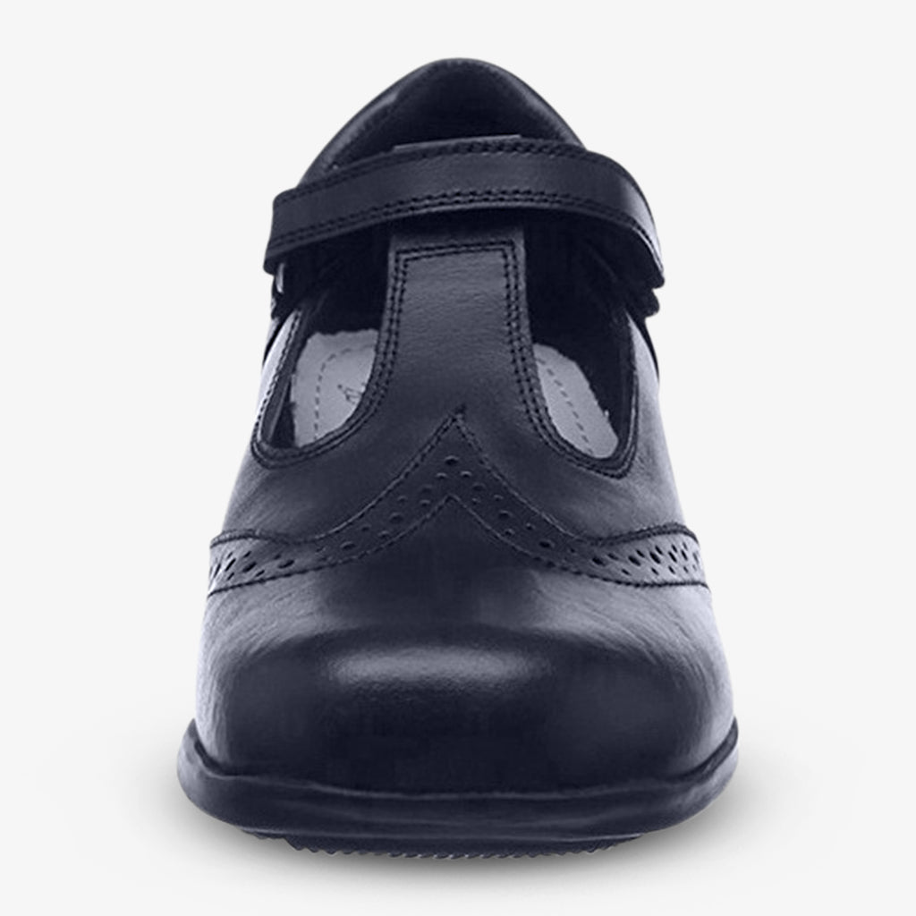 Term Janine Black School Shoes
