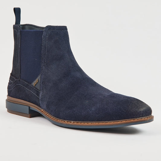 Pod Troy Navy Suede Boots