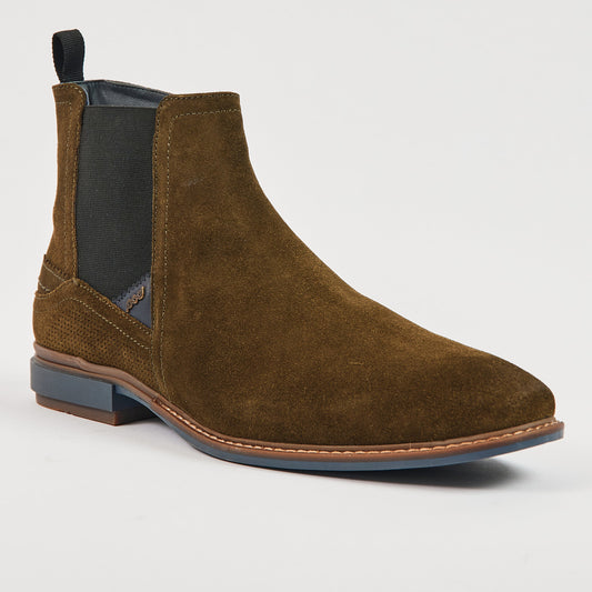 Pod Troy Olive Suede Boots