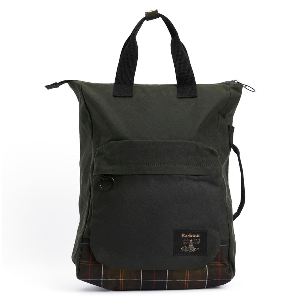 Barbour Field Sage/Classic Wax Backpack