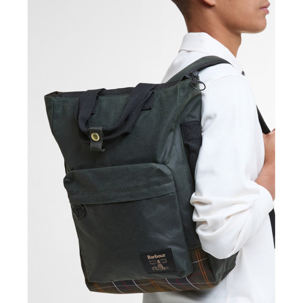 Barbour Field Sage/Classic Wax Backpack