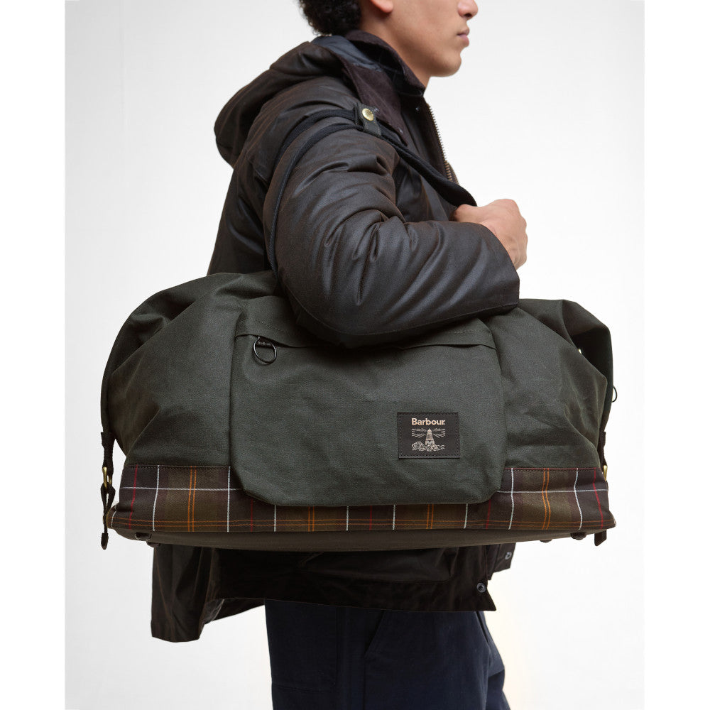 Barbour Field Sage/Classic Wax Holdall