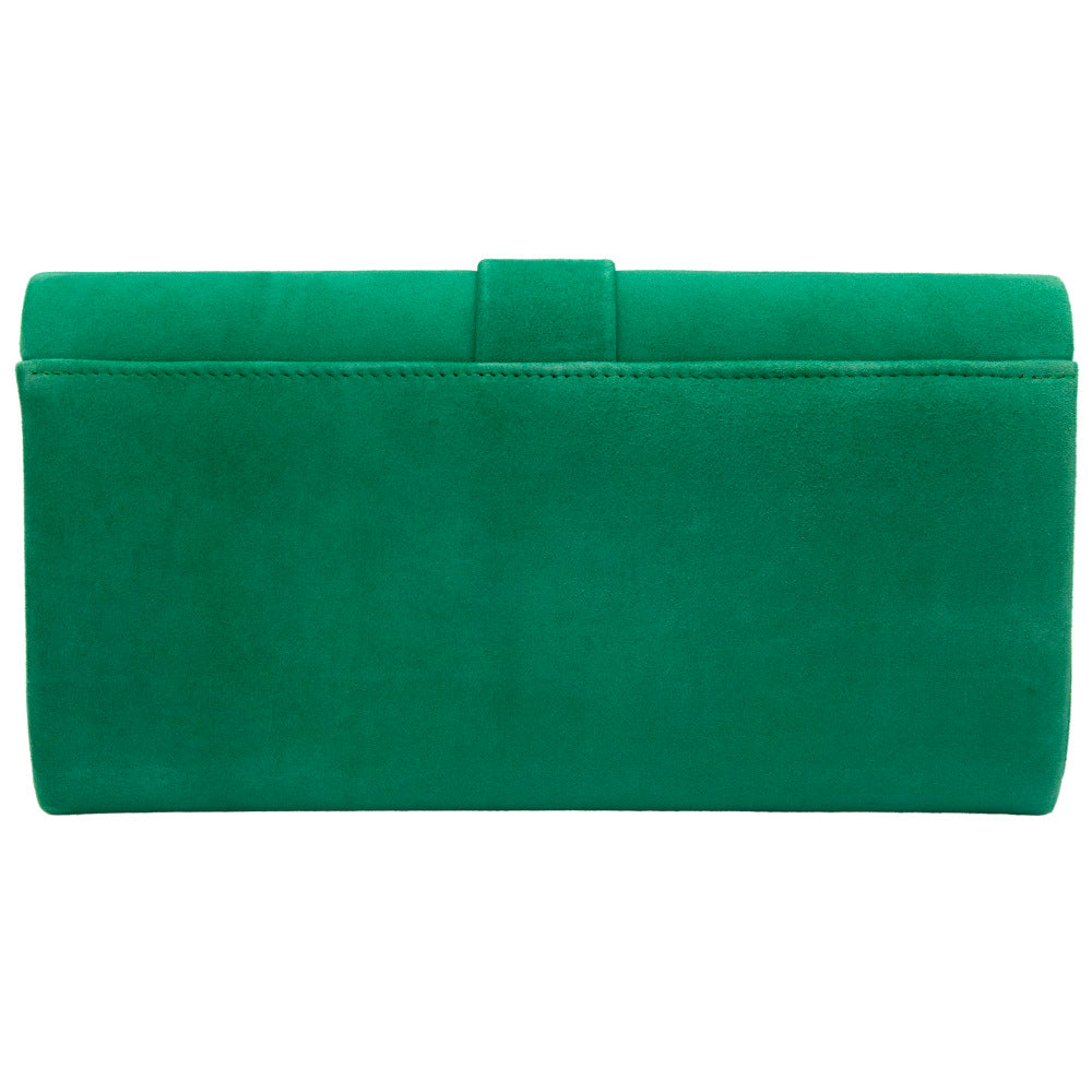 Lotus Aletta Green Suede Handbag