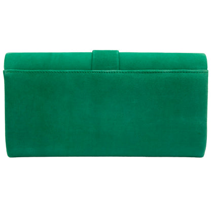 Lotus Aletta Green Suede Handbag