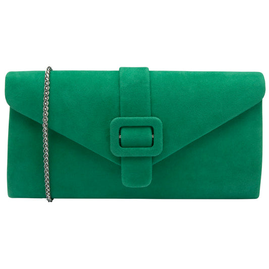 Lotus Aletta Green Suede Handbag