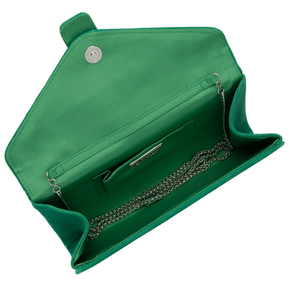 Lotus Aletta Green Suede Handbag