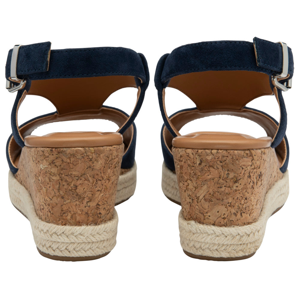 Lotus Madalene Navy Suede Sandals