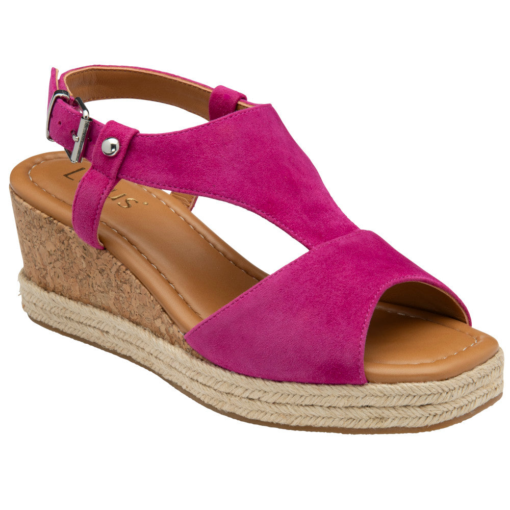 Lotus Madalene Pink Suede Sandals