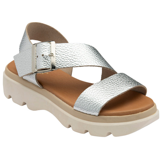 Lotus Luana Silver Sandals