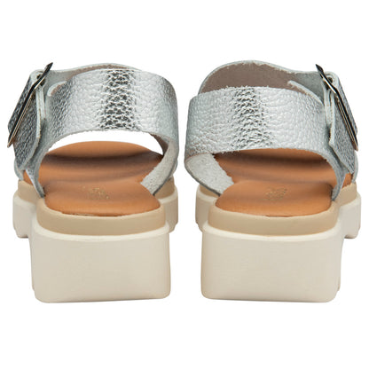 Lotus Luana Silver Sandals