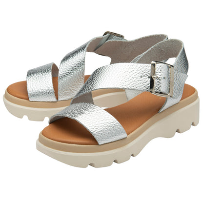 Lotus Luana Silver Sandals