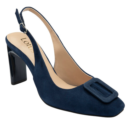 Lotus Luciana Navy Suede Shoe