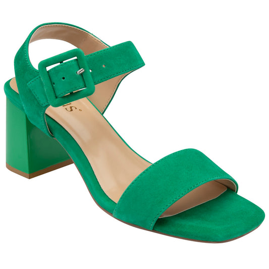 Lotus Norah Green Suede Sandals