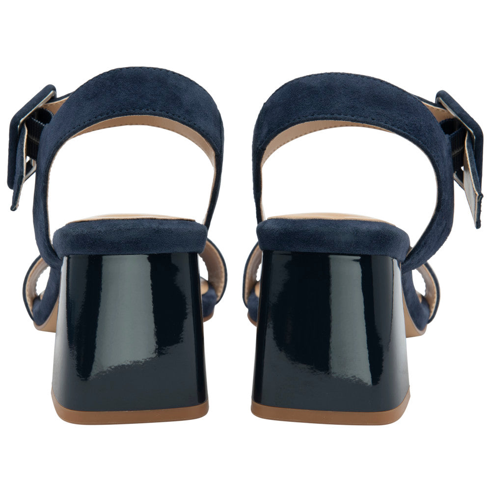 Lotus Norah Navy Suede Sandals