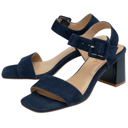 Lotus Norah Navy Suede Sandals