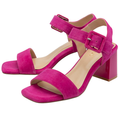 Lotus Norah Pink Suede Sandals