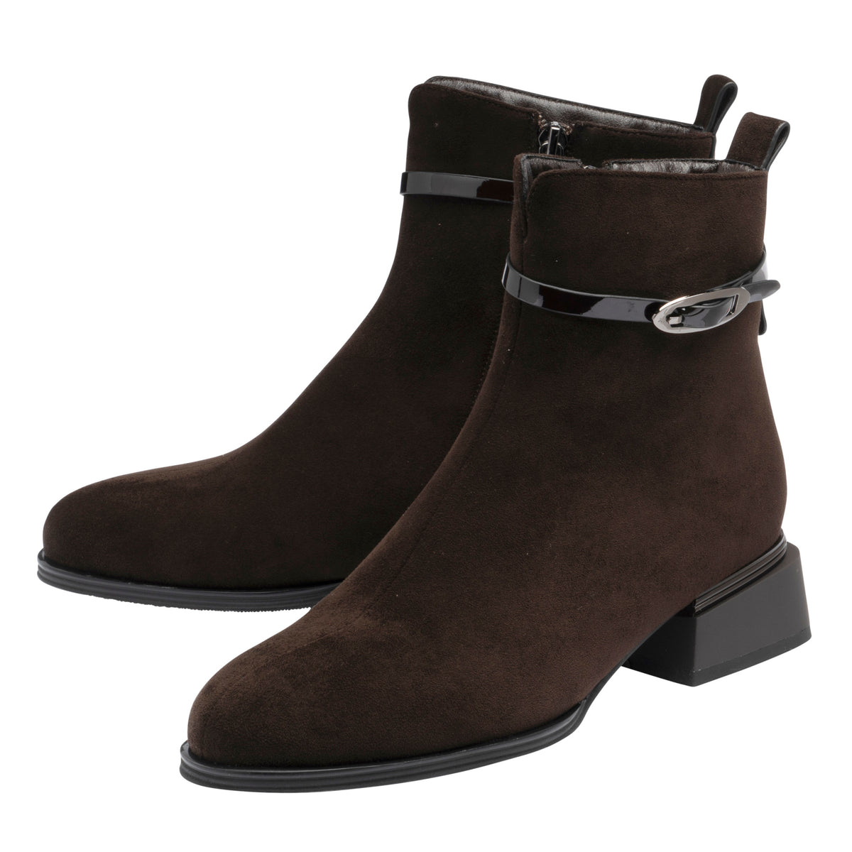 Lotus Unez Brown Microfibre Boots