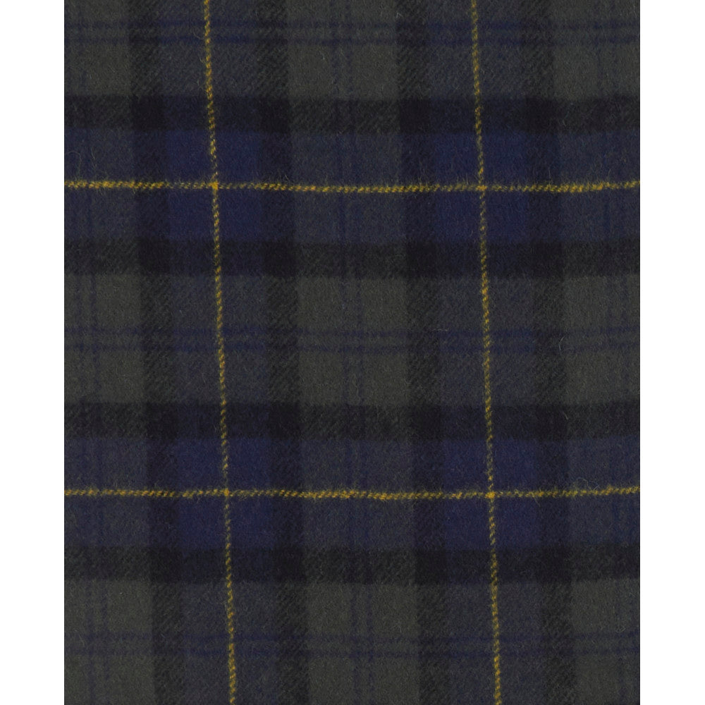 Barbour Olive Night Tartan Lambswool Scarf
