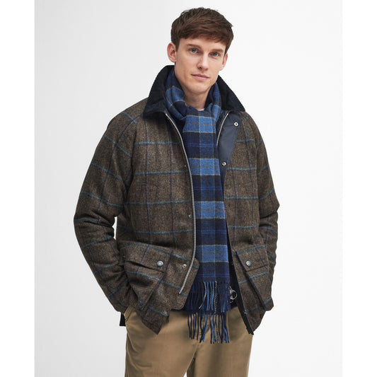 Barbour Tartan Lambswool Midnight Scarf