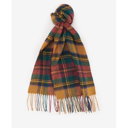 Barbour New Check Harvest Gold Plaid Scarf