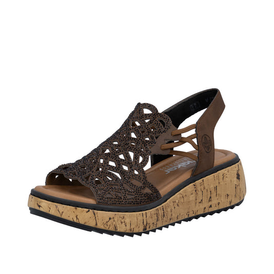 Rieker V1765-24 Brown Sandals
