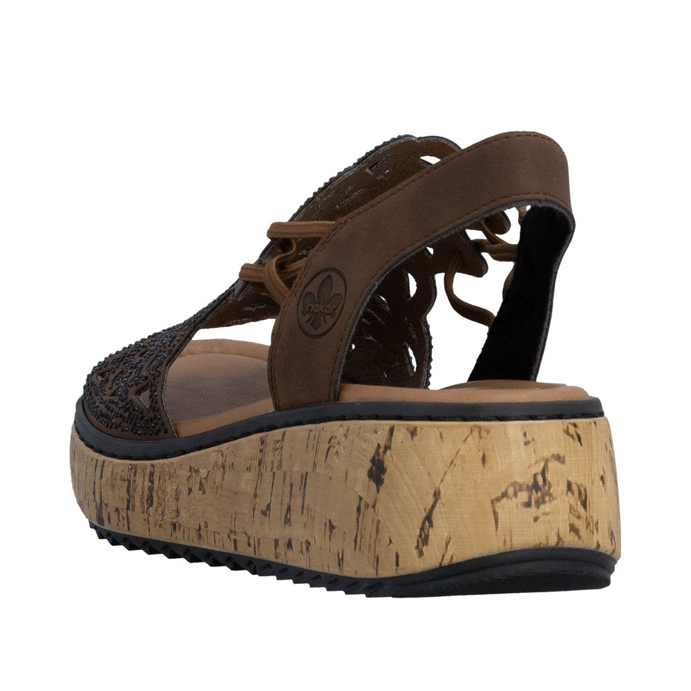 Rieker V1765-24 Brown Sandals
