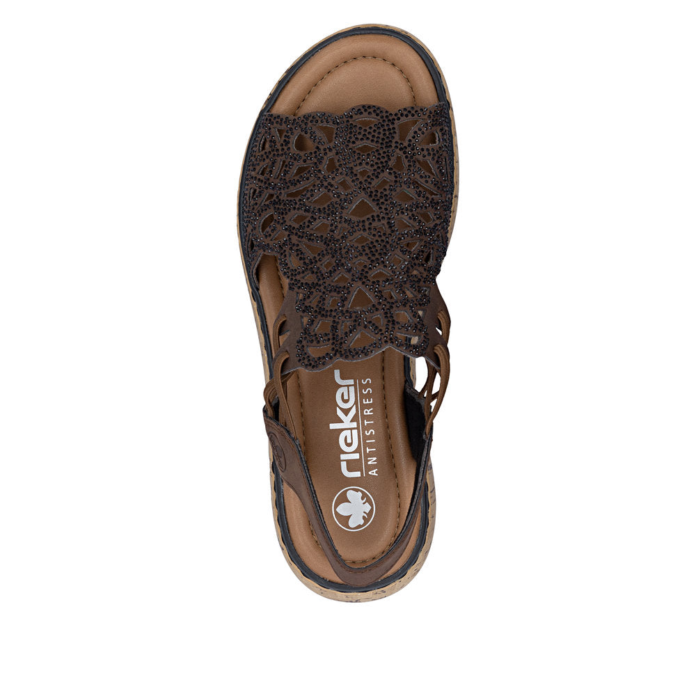 Rieker V1765-24 Brown Sandals