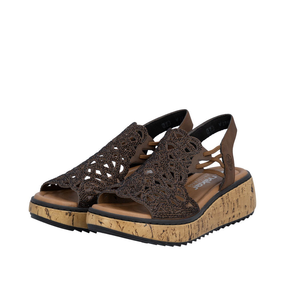 Rieker V1765-24 Brown Sandals