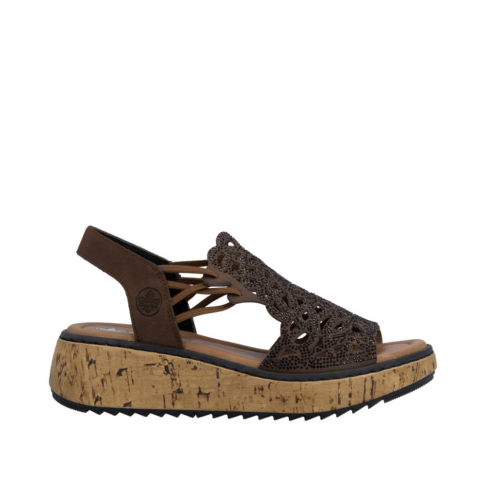 Rieker V1765-24 Brown Sandals