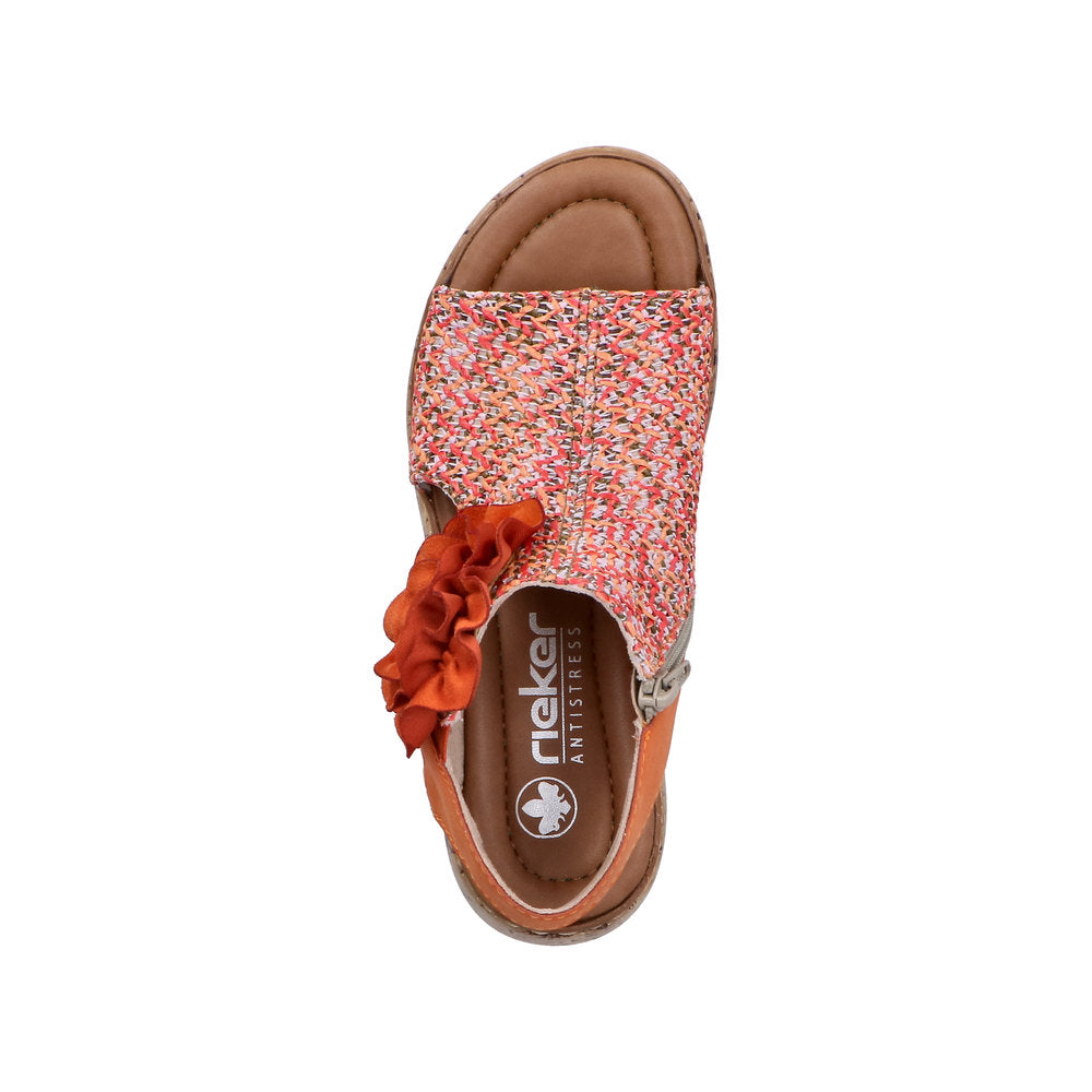 Rieker V1783-90 Pumpkin Sandals