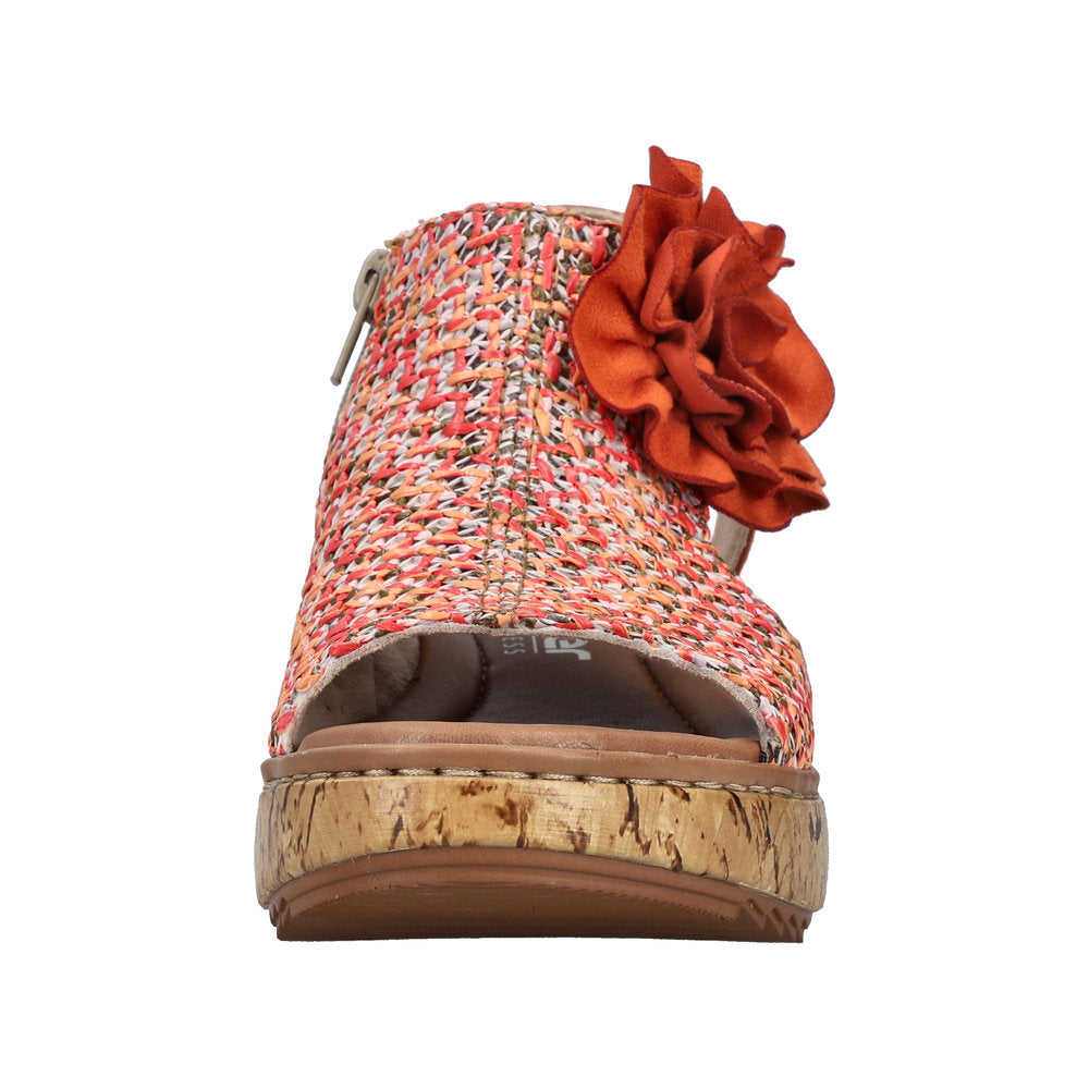 Rieker V1783-90 Pumpkin Sandals