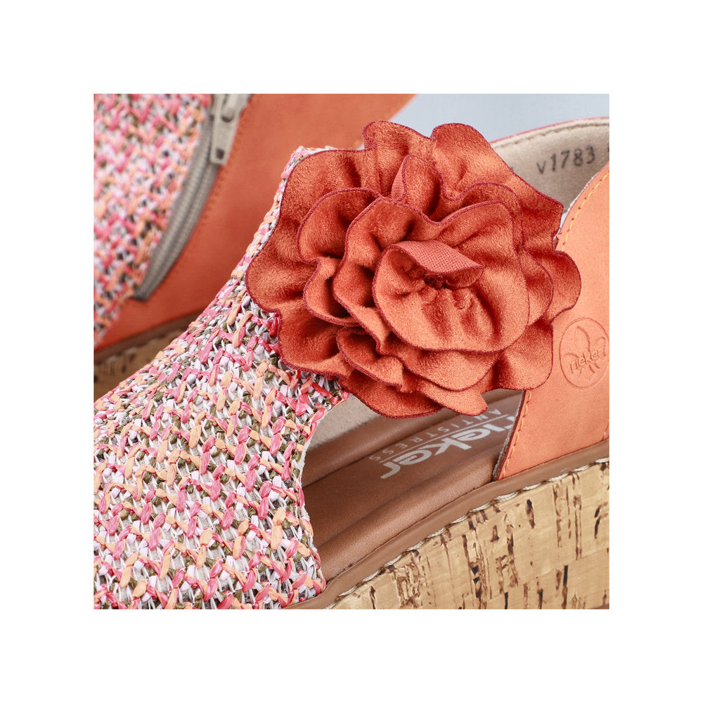 Rieker V1783-90 Pumpkin Sandals