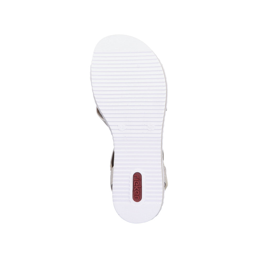 Rieker V3663-90 Light Gold/Beige-Gold/Shell Sandals