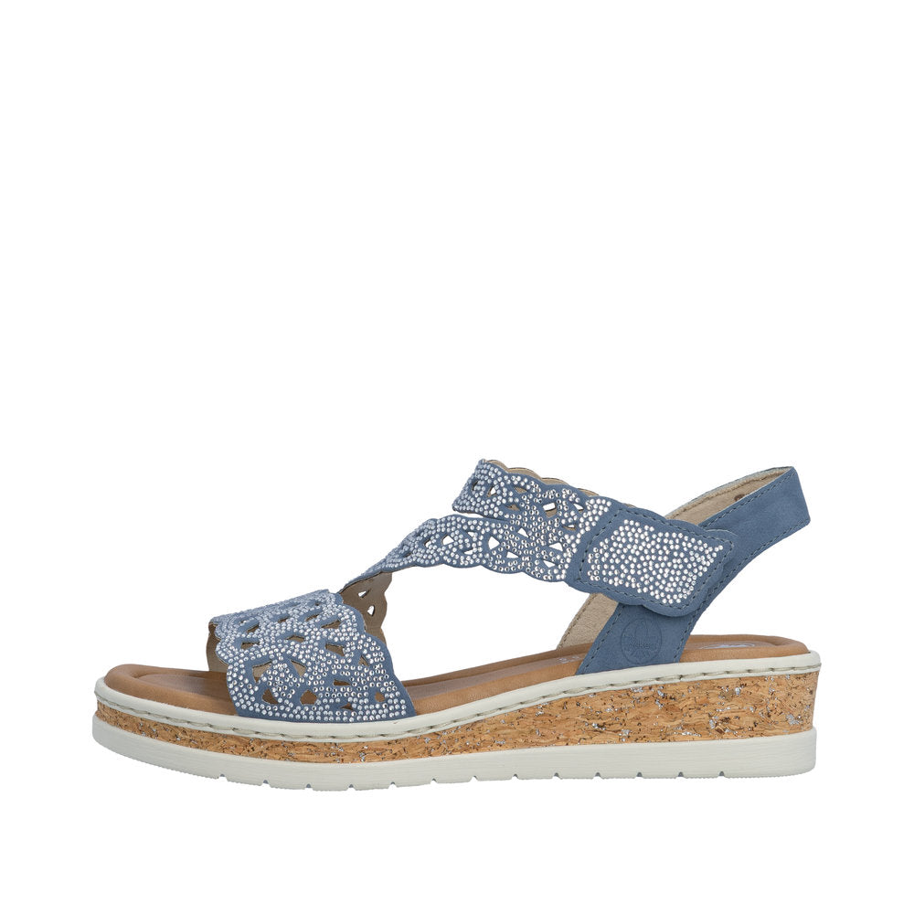 Rieker V4150-14 Indigo Sandals