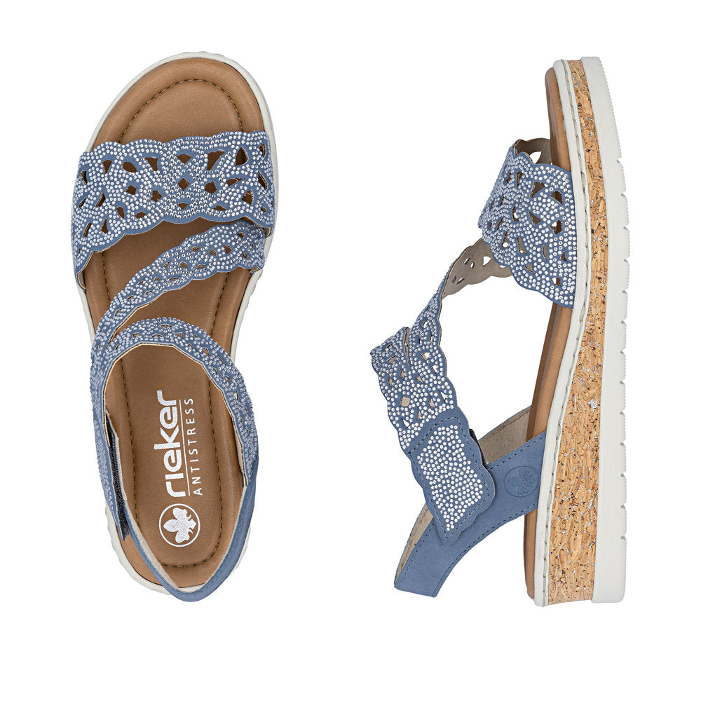 Rieker V4150-14 Indigo Sandals