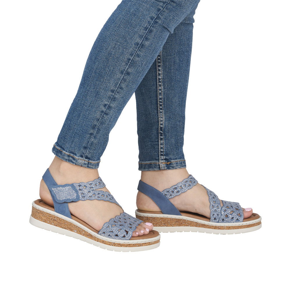 Rieker V4150-14 Indigo Sandals