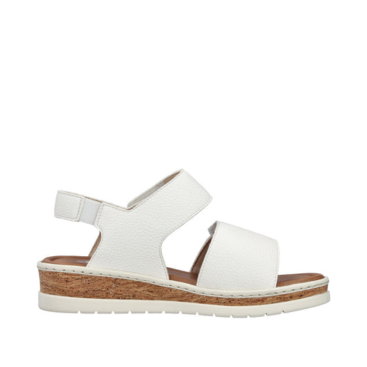 Rieker V4181-80 White Sandals