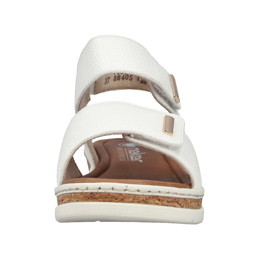 Rieker V4181-80 White Sandals